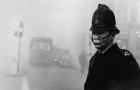 smog policeman with mask