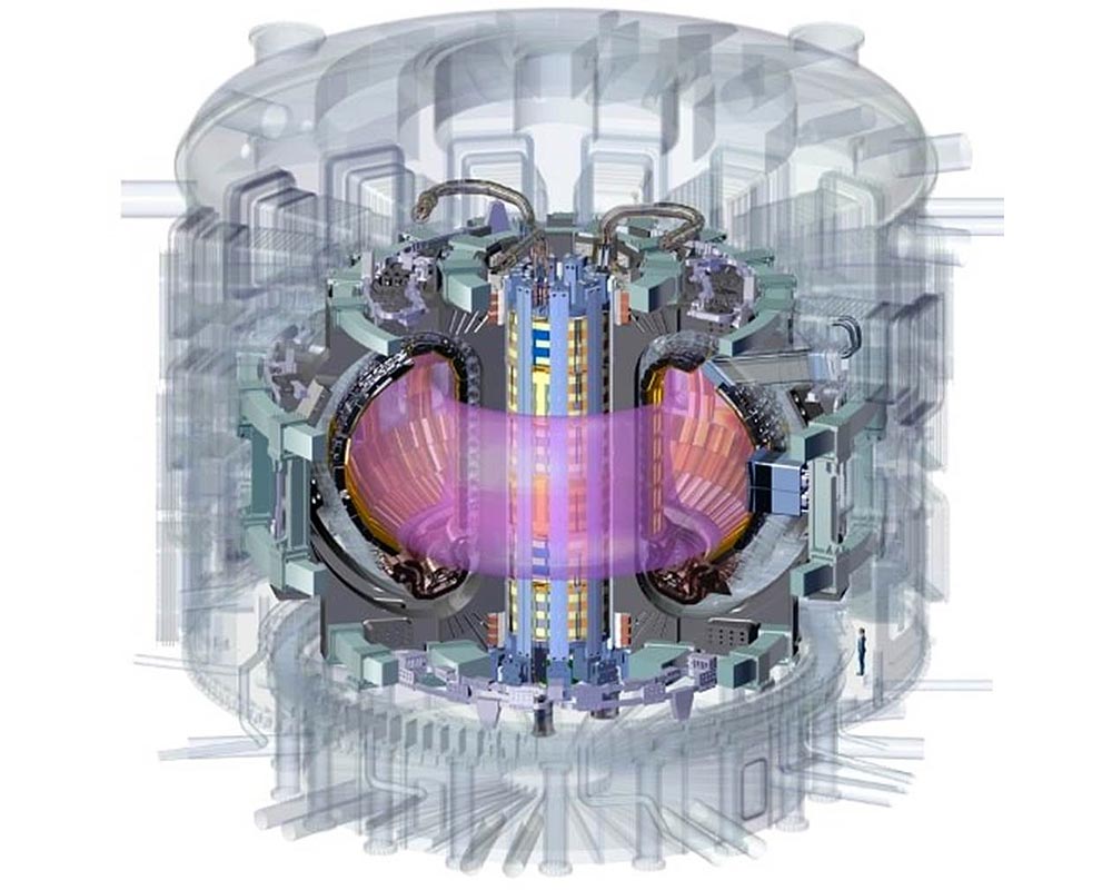 Figura 2 - Reactorul de fuziune din Franța (ITER)