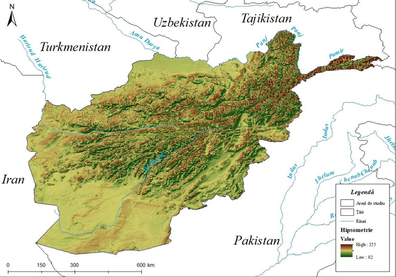 Figura 2. Localizarea Afganistanului 